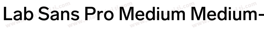 Lab Sans Pro Medium Medium字体转换